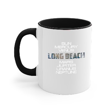 Discover Solar System Planet Earth Long Beach Gift Accent Mugs