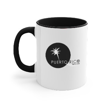 Discover Circle Puerto Rico Accent Mugs