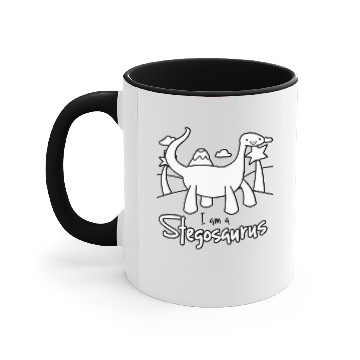 Discover I am a Stegosaurus Accent Mugs