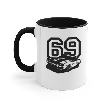 Discover 1969 69 VINTAGE MUSCLE CAR Accent Mugs