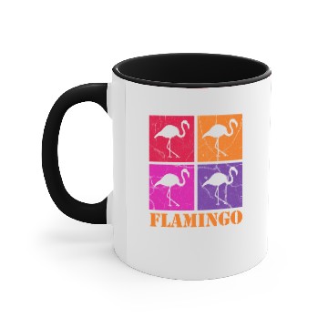 Discover Flamingo Pink James Accent Mugs Bird Gift