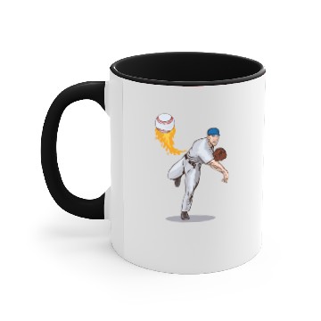 Discover American Baseball Pitcher Accent Mugs