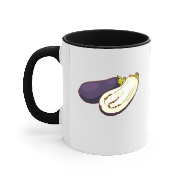 Discover Aubergine Eggplant Brinjal Accent Mugs