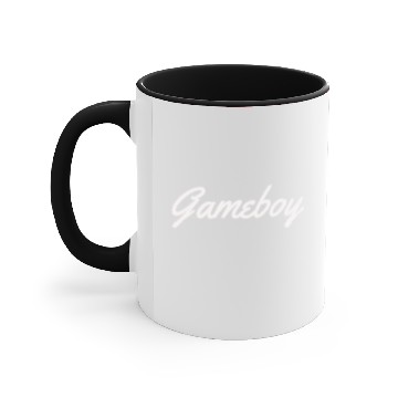 Discover Gameboy white Accent Mugs