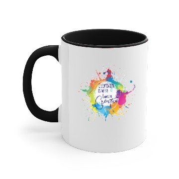 Discover Creativity is Messy & I am very Creative Accent Mugs