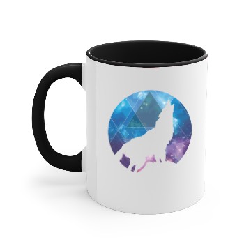 Discover Galaxy Wolf Accent Mugs