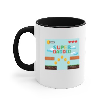 Discover Super Daddio Funny Accent Mugs