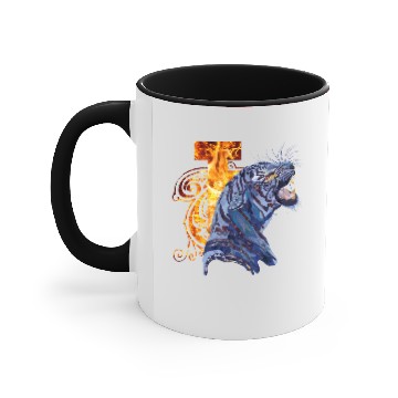 Discover Tiger in Camouflage Accent Mugs