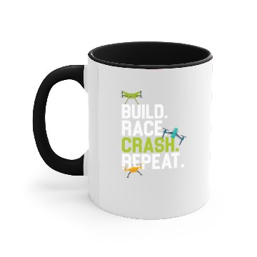 Discover Drone - Build. Race. Crash. Repeat Accent Mugs