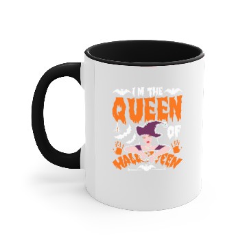 Discover Im The Queen Of Halloween Accent Mugs