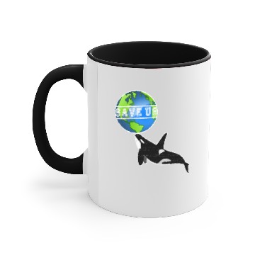 Discover Save Us Orca Whale Earth Day Quote Accent Mugs 2018