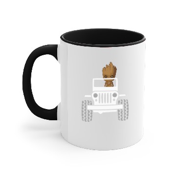 Discover Baby Groot Drive A Jeep Accent Mugs