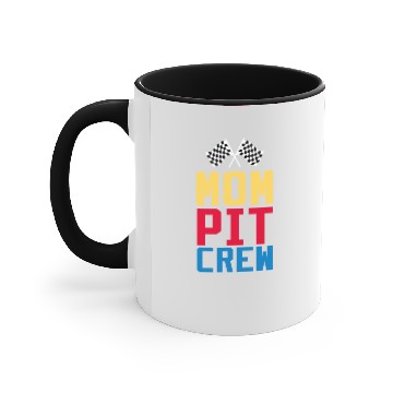 Discover Mom Pit Crew Accent Mugs