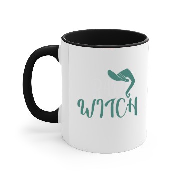 Discover Bad Witch funny halloween costume gift idea Accent Mugs