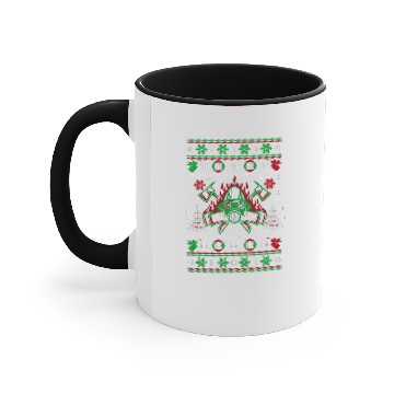 Discover Christmas Firefighter Accent Mugs