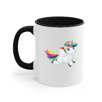 Discover Cute Rainbow Pony Accent Mugs