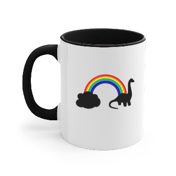 Discover Rainbow Dinosaur Accent Mugs