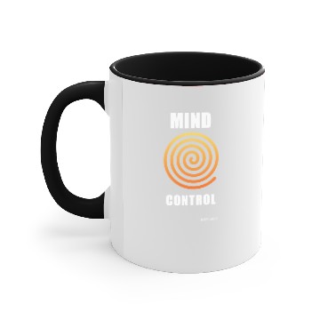 Discover Mind Control swirl hypnosis Accent Mugs
