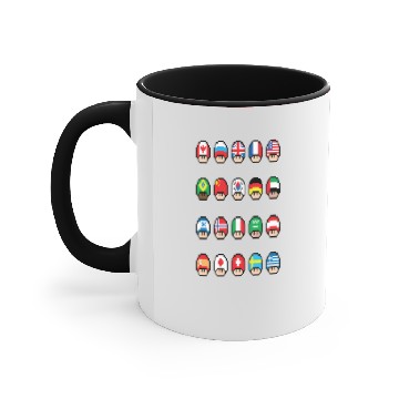Discover Mushroom Countries Accent Mugs