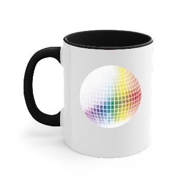Discover Rainbow Disco Ball Accent Mugs