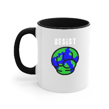 Discover Resist Climate Change Accent Mugs