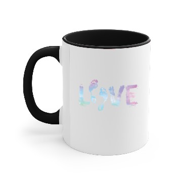 Discover barefoot love Accent Mugs