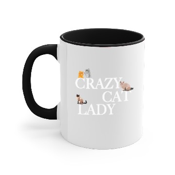 Discover Crazy Cat Lady Accent Mugs