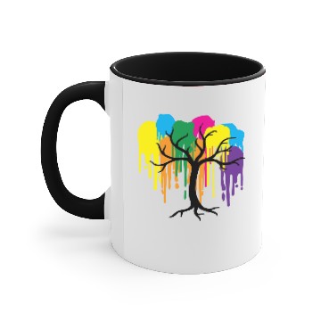 Discover Rainbow tree Accent Mugs