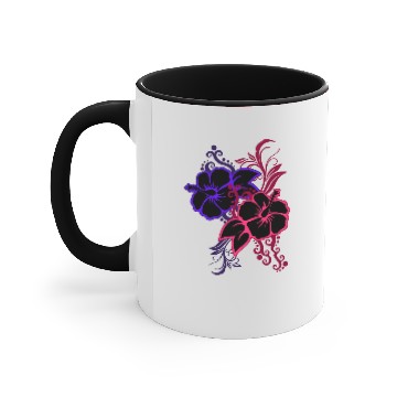 Discover Flower Rose Orchid Accent Mugs