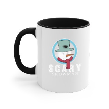 Discover Scary Snowman funny snowman gift christmas Accent Mugs