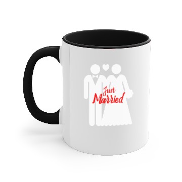 Discover Just Married Accent Mugs
