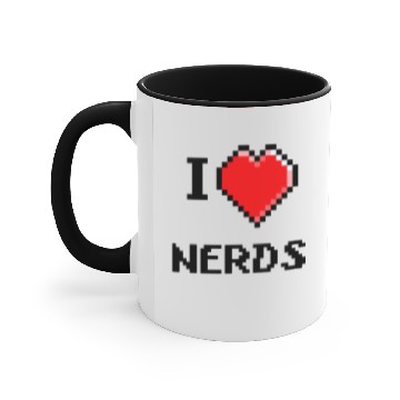 Discover I love nerds Accent Mugs