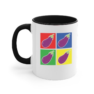Discover Eggplant Veggie Accent Mugs