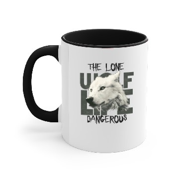 Discover The lone wolf Accent Mugs