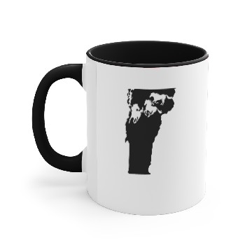 Discover Vermont Morgan Figure Horse Lover Black Accent Mugs
