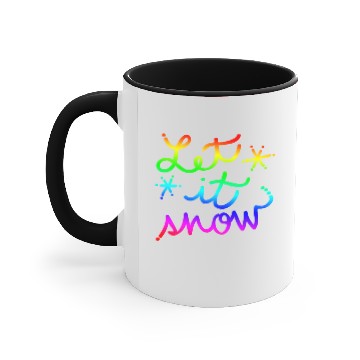 Discover Let it snow - snowfall gift idea winter Accent Mugs