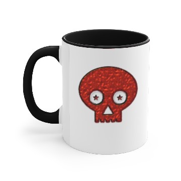 Discover Red Skull Accent Mugs