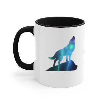 Discover Galaxy Wolf Accent Mugs