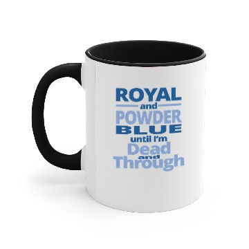 Discover royal and powder blue Accent Mugs