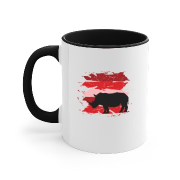 Discover rhinoceros animal Accent Mugs