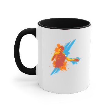 Discover Let’s Bounce.Let's Play Table Tennis championship Accent Mugs