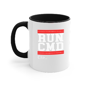 Discover RUN CMD Christmas Gift Accent Mugs