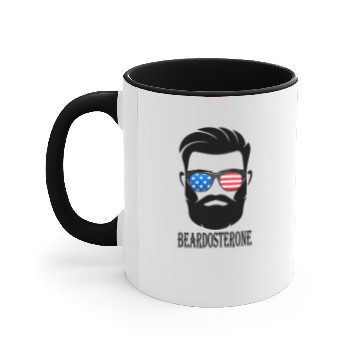 Discover fear the BEARD and testosterone Accent Mugs