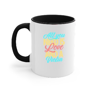 Discover Violinist loves violin Accent Mugs
