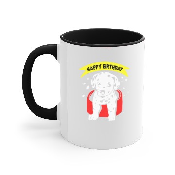Discover Birthday Dalmatian Accent Mugs