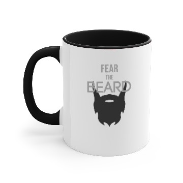 Discover fear the beard Accent Mugs