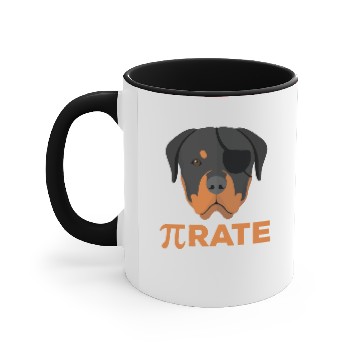 Discover Pirate Rottweiler Gift Accent Mugs