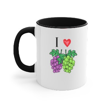 Discover I love grape Accent Mugs