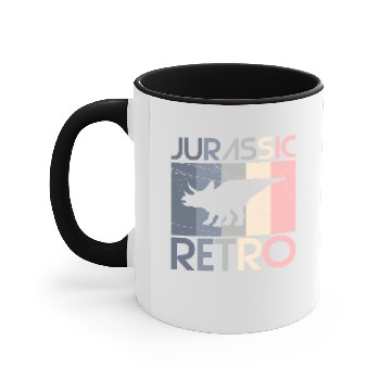 Discover Retro Triceratops Dinosaur Gift Idea Accent Mugs