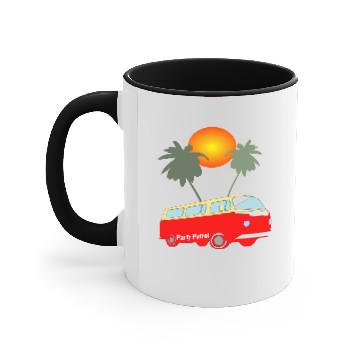 Discover Camping Party vacation summer bully Accent Mugs
